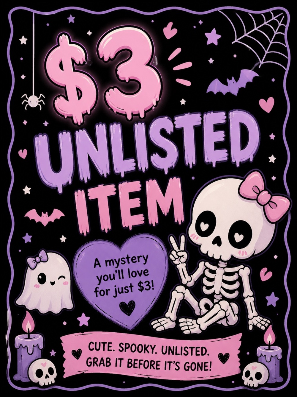 $3 Unlisted Item